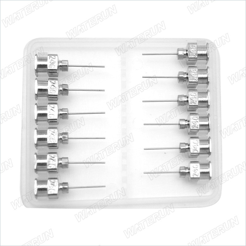 Silver Stainless Steel Dispensing Needle Blunt Tip Portable Antiwear