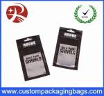 Metallic Black Printing OPP Zipper poly mailer bags With Bottom Gusset ,