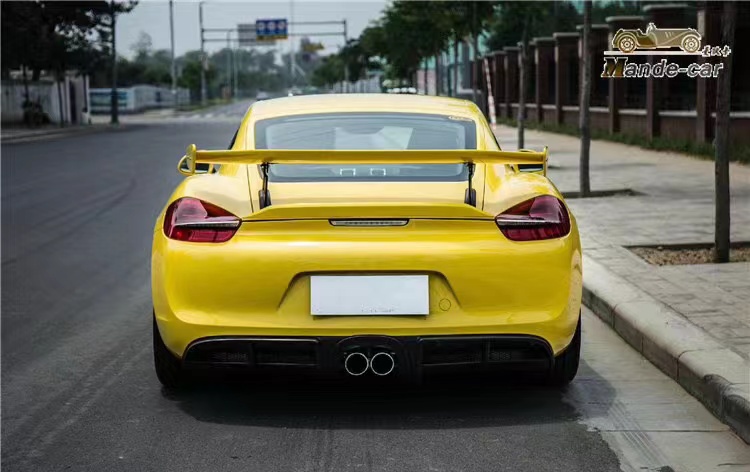PU Plastic Products for Porsche Boxster 981 Body Kit Boxster 981 Upgraded GT4 Front and Rear Bumper Spoilers