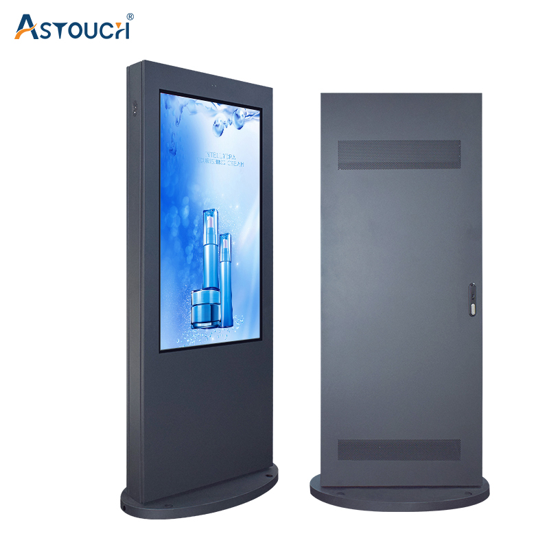 65Inch Outdoor Digital Signage Totem Advertising IP65 High Brightness