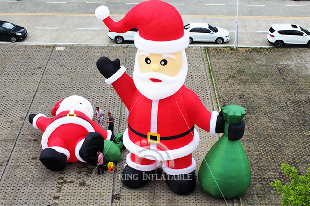 Inflatable Santa Claus 20ft 26ft 33ft High Christmas Decorations Blow Up Santa