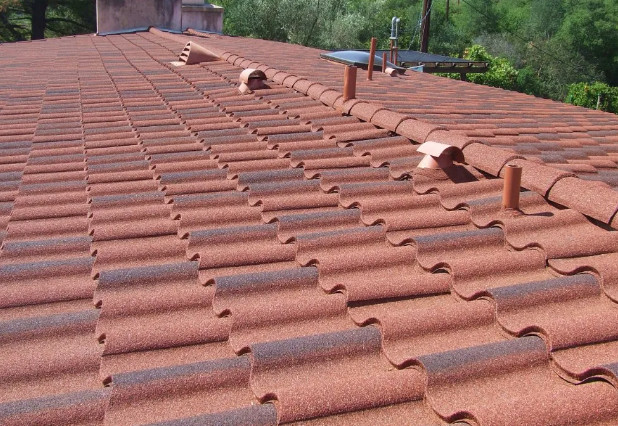 1340x420mm Stone Coated Roofing Shingle Tiles 2.35-3.50kgs/pc Customized Color