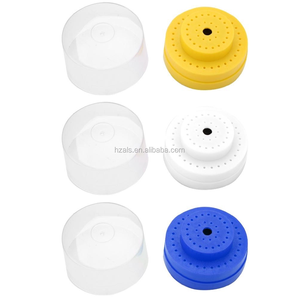 Round Manual Dental Orthodontic Accessory Bur Block Holder Organizer Box Sterilizable