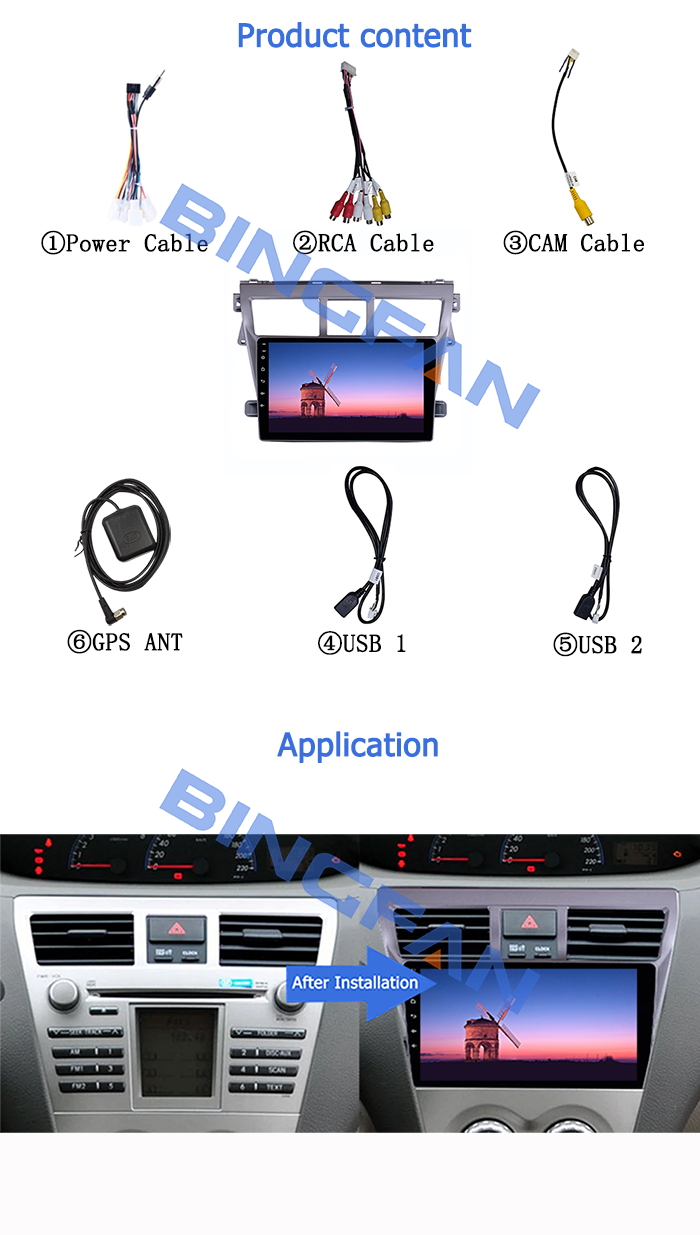 Android 10 FM BT WIFI Capacitive Screen Full Touch Screen Car radio for Toyota VIOS 2007-2012 Car Multimedia Player