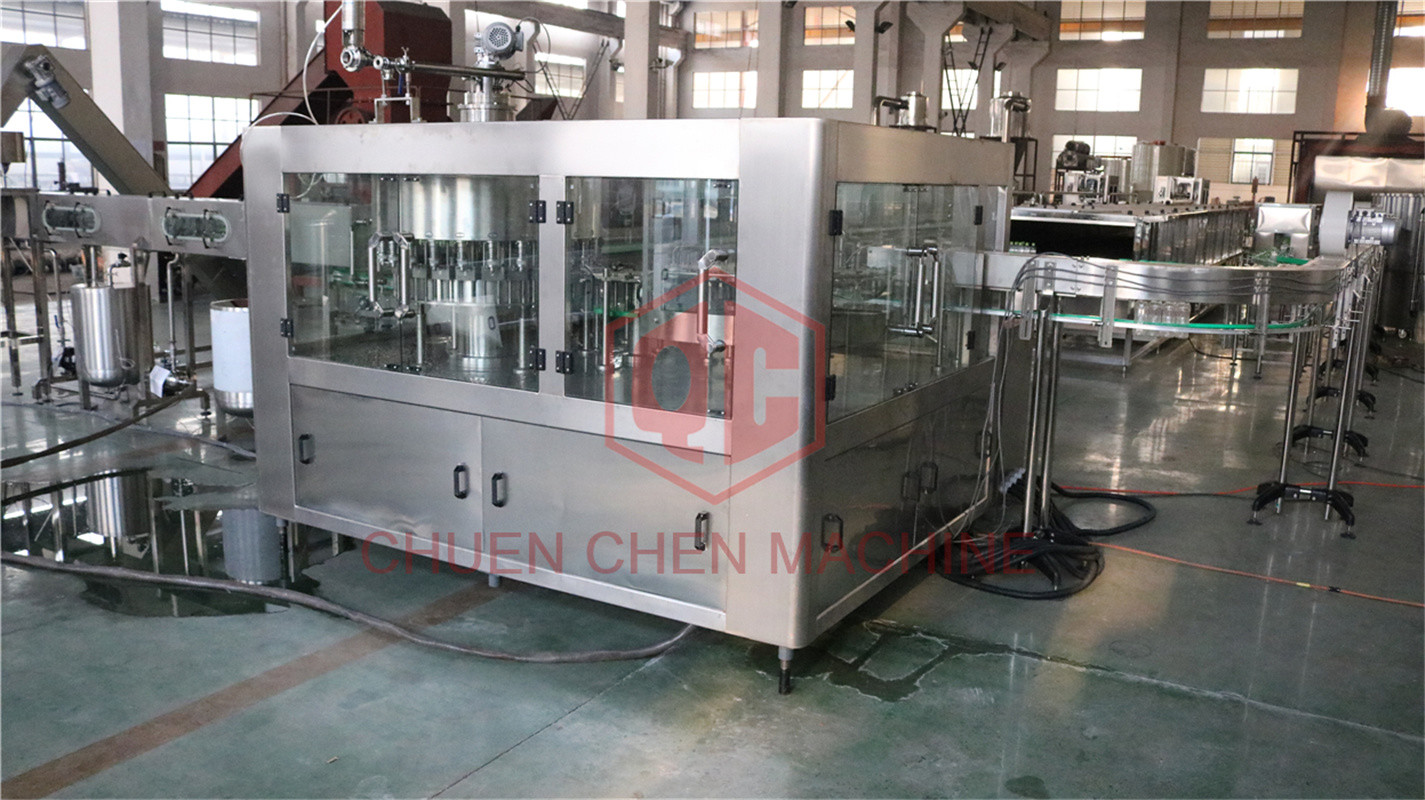 Soft Drink Juice Filling And Capping Machine With Water Packaging Machine