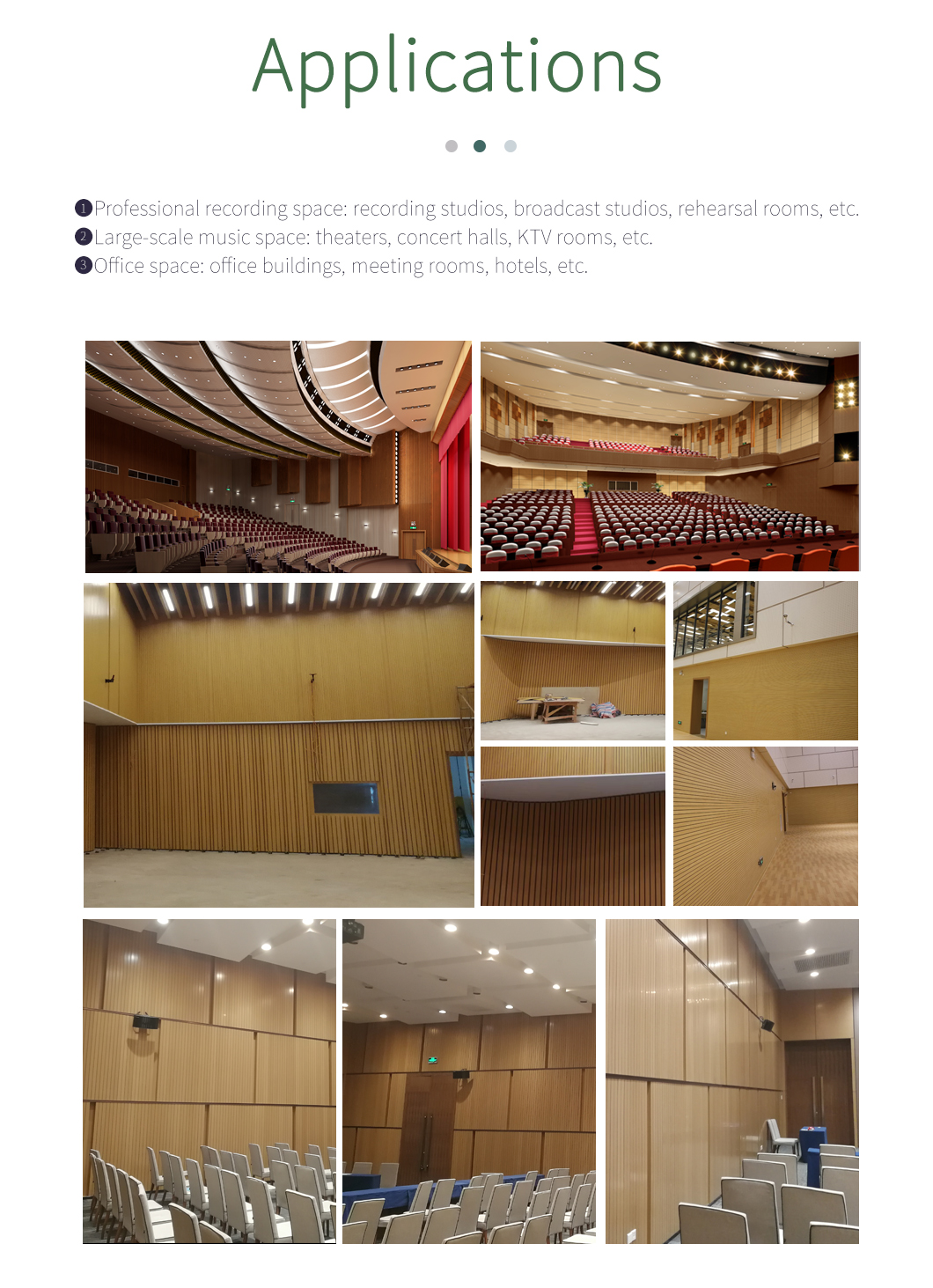 Villa Music Recording Studio Equipment Wooden Grooved Wall Panels for Customized Home