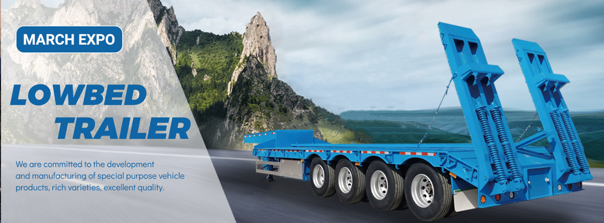 2 Line 4 Axle Low Bed Trailer 80-120ton Detachable Gooseneck Semi Truck Lowboy Trailer For Sale Malawi
