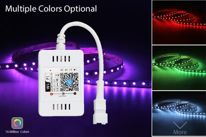 Wireless Remote LED Pixel Light Controller Smart Music Voice Control OEM ODM