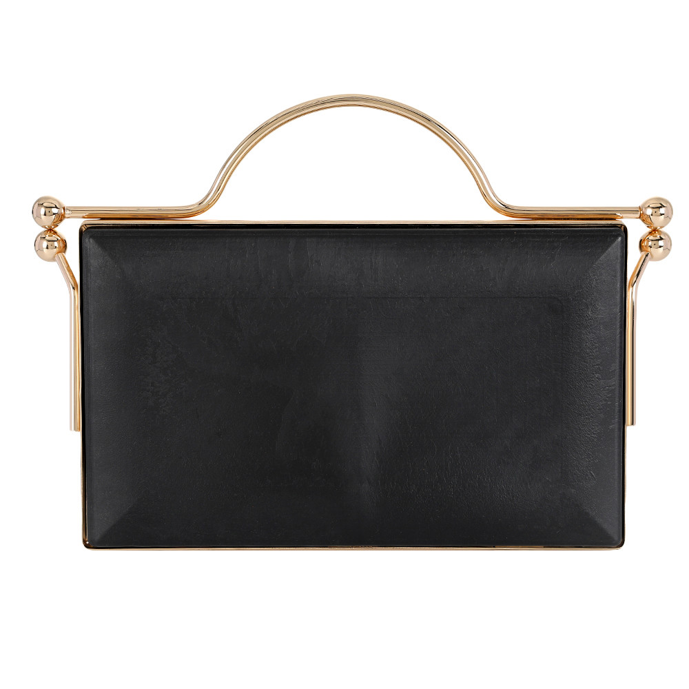 255g Double Closure Metal Clutch Frames With Handle