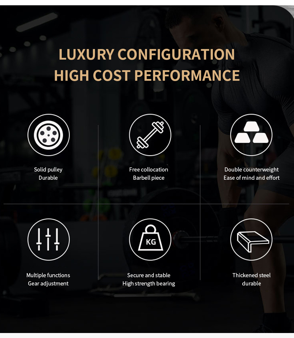 Top Fitness Bodybuilding Gym Equipment Multi-Functional Smith Machine