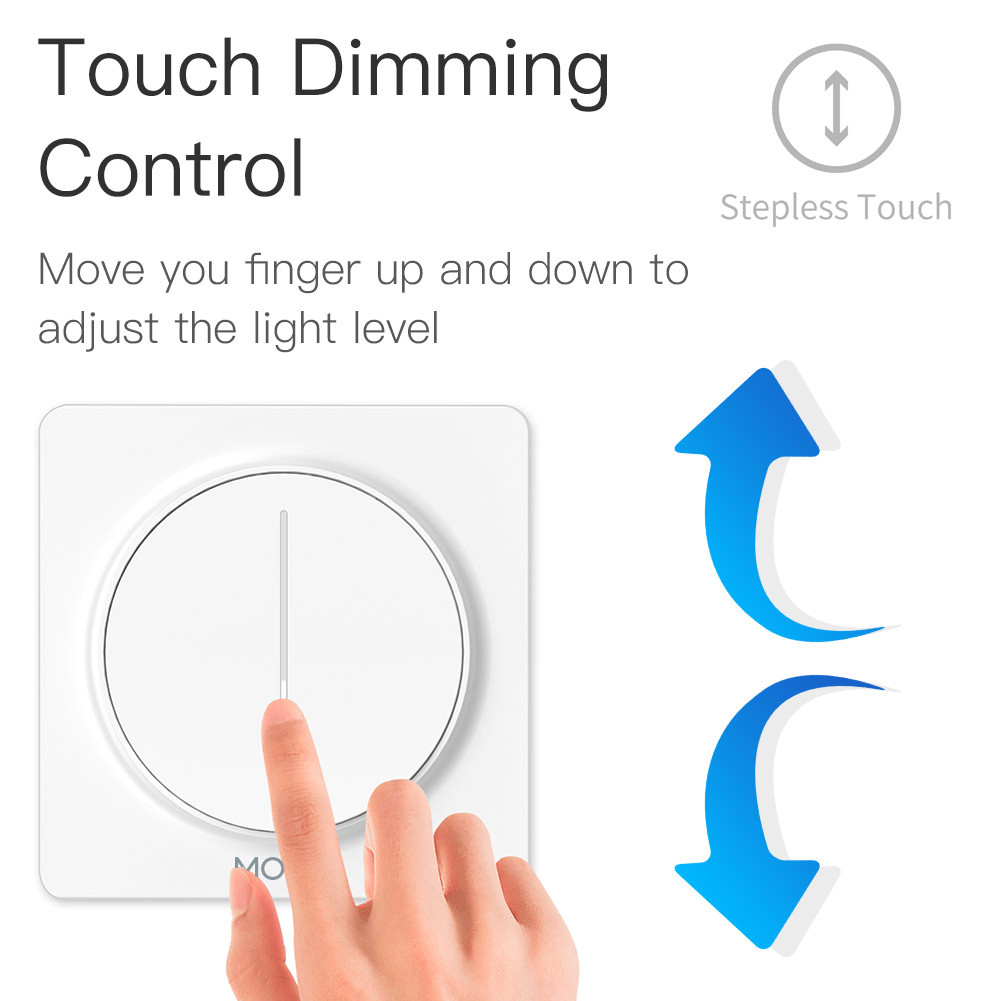 Wall Combination Electric Smart Toggle Dimmer Switch Capacitive Touch 240 Volt Smart Switch