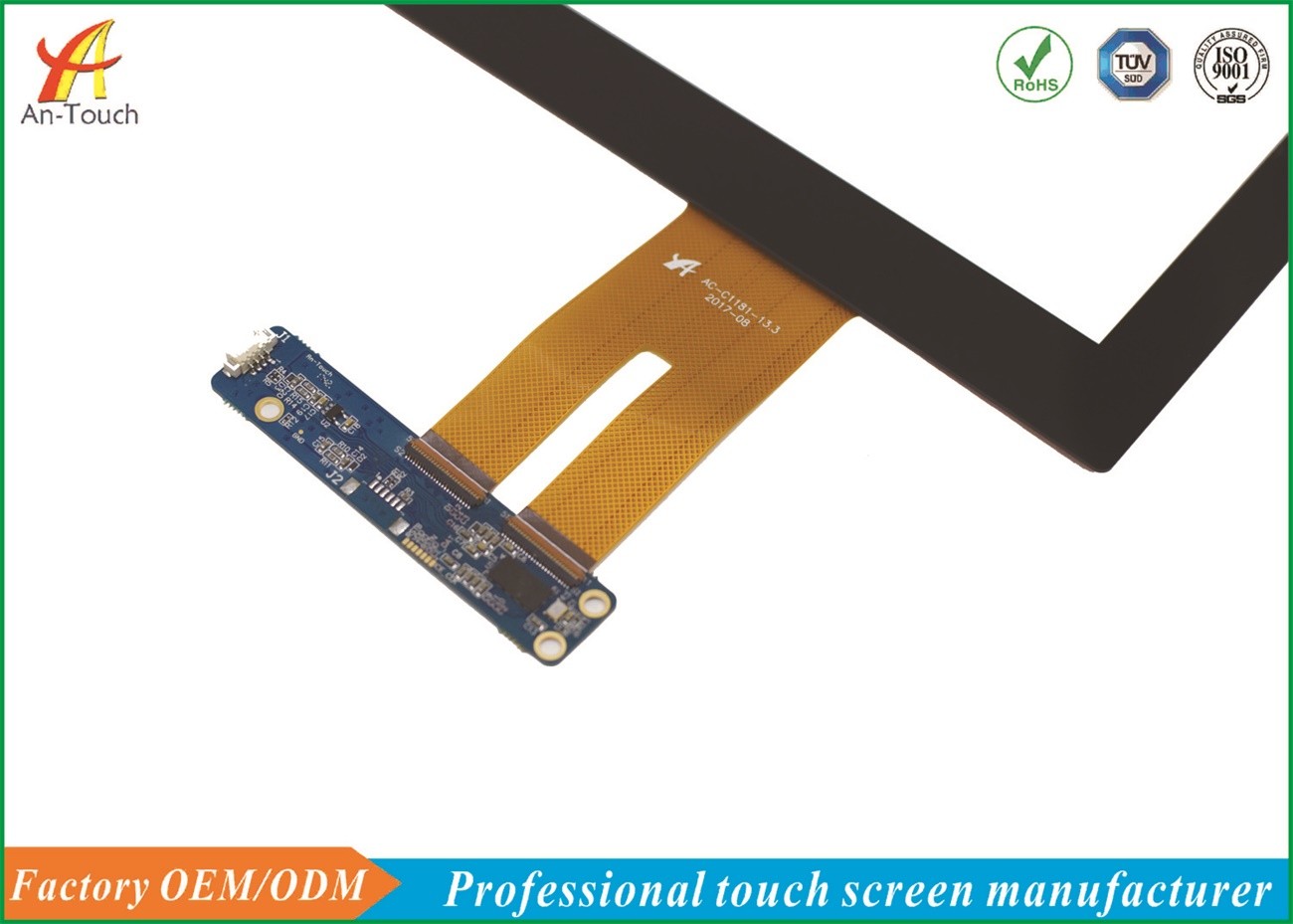 13.3 Inch Waterproof Touch Panel , Tablet Touch Screen Digitizer Replacement