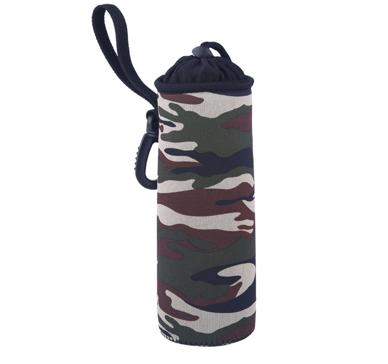 Wholesale Custom Collapsible Neoprene Water Bottle Cover with Handle