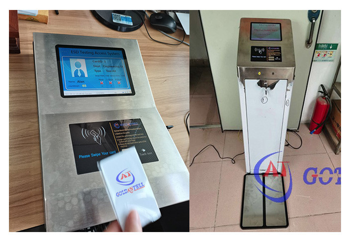 8 Inch Screen Esd Tester With Wrist Strap Footwear Anti-static Tester For Lab and Factory