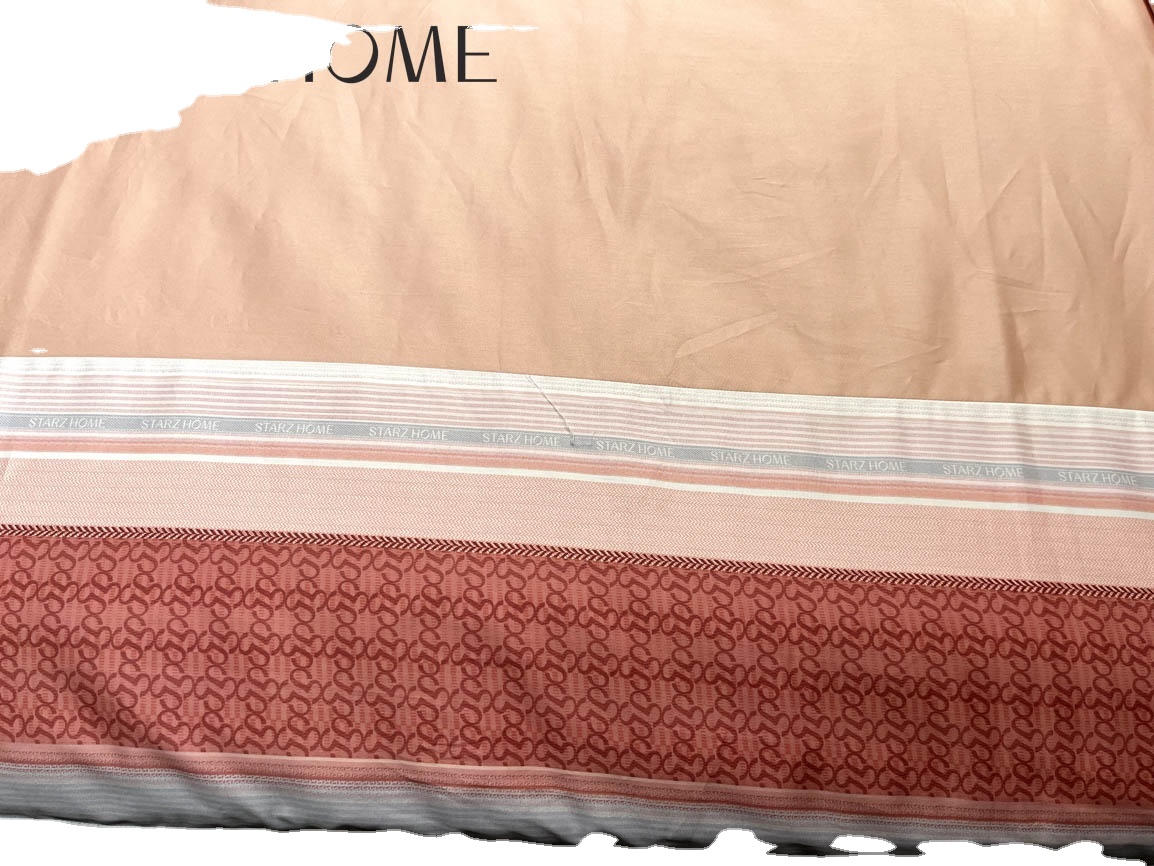 Hotel Bedding Linen 4 Pcs Egyptian Cotton Bedsheet Set with Modern Patchwork Pattern