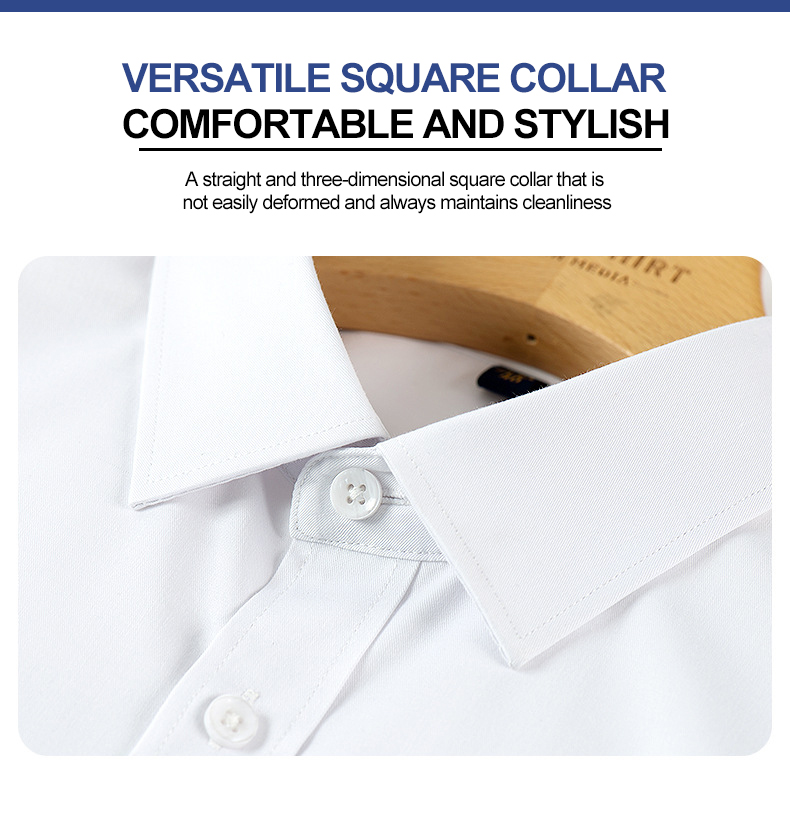 Spring Four-Season Men's Long-Sleeved Shirt with Waterproof and Stain-Proof Material