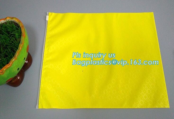 EVA Plastic Promotional Gift Packaging Bag Slider Zipper Bags With Ring Holder, Eco-friendly Slider Zipper Flat Matt Pla