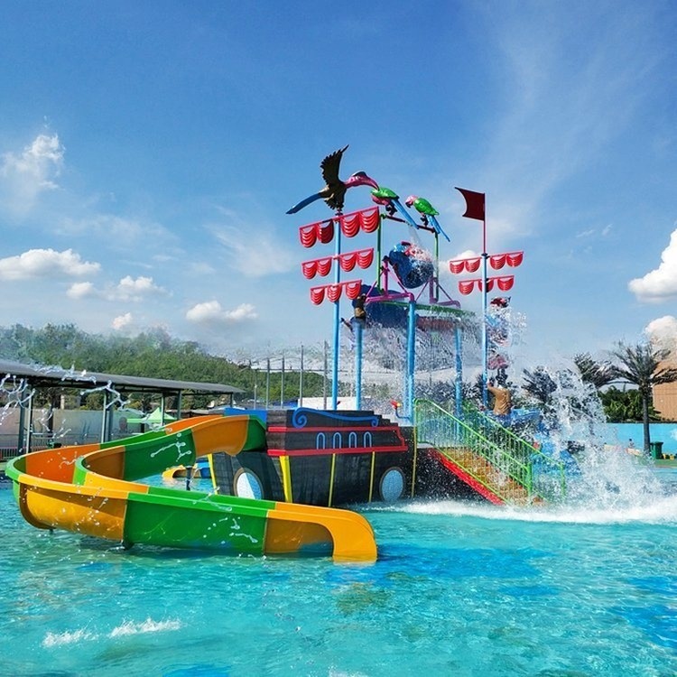 Children Water Park Playground Fiberglass Park Facility