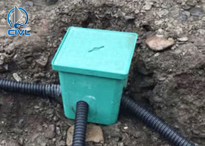 SMC Integrated Hand Hole Well Square Power Street Lamp Cable Well Cover Anti Corrosion