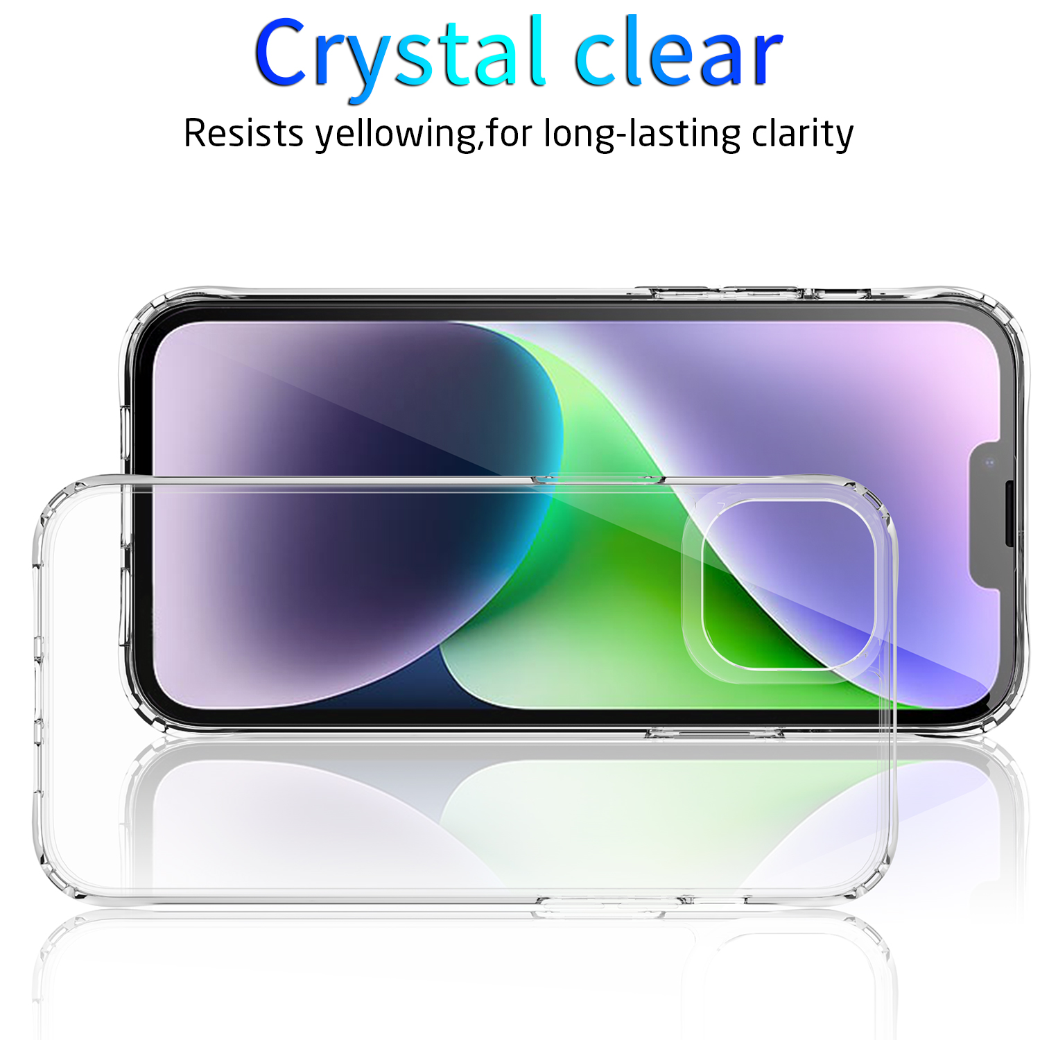 High Quality Transparent 15 Pro MAX Cover For iphone 15 Plus TPU PC Clear hard Acrylic phone case