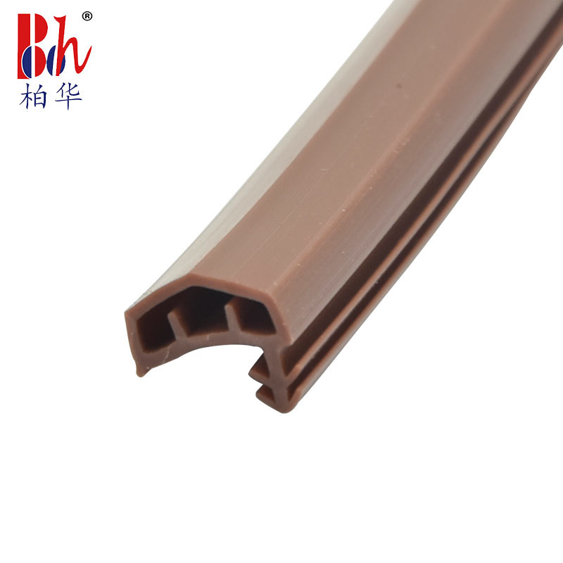 12*6mm Anti Collision PVC Rubber Strip Wooden Door Seal Strip P1809