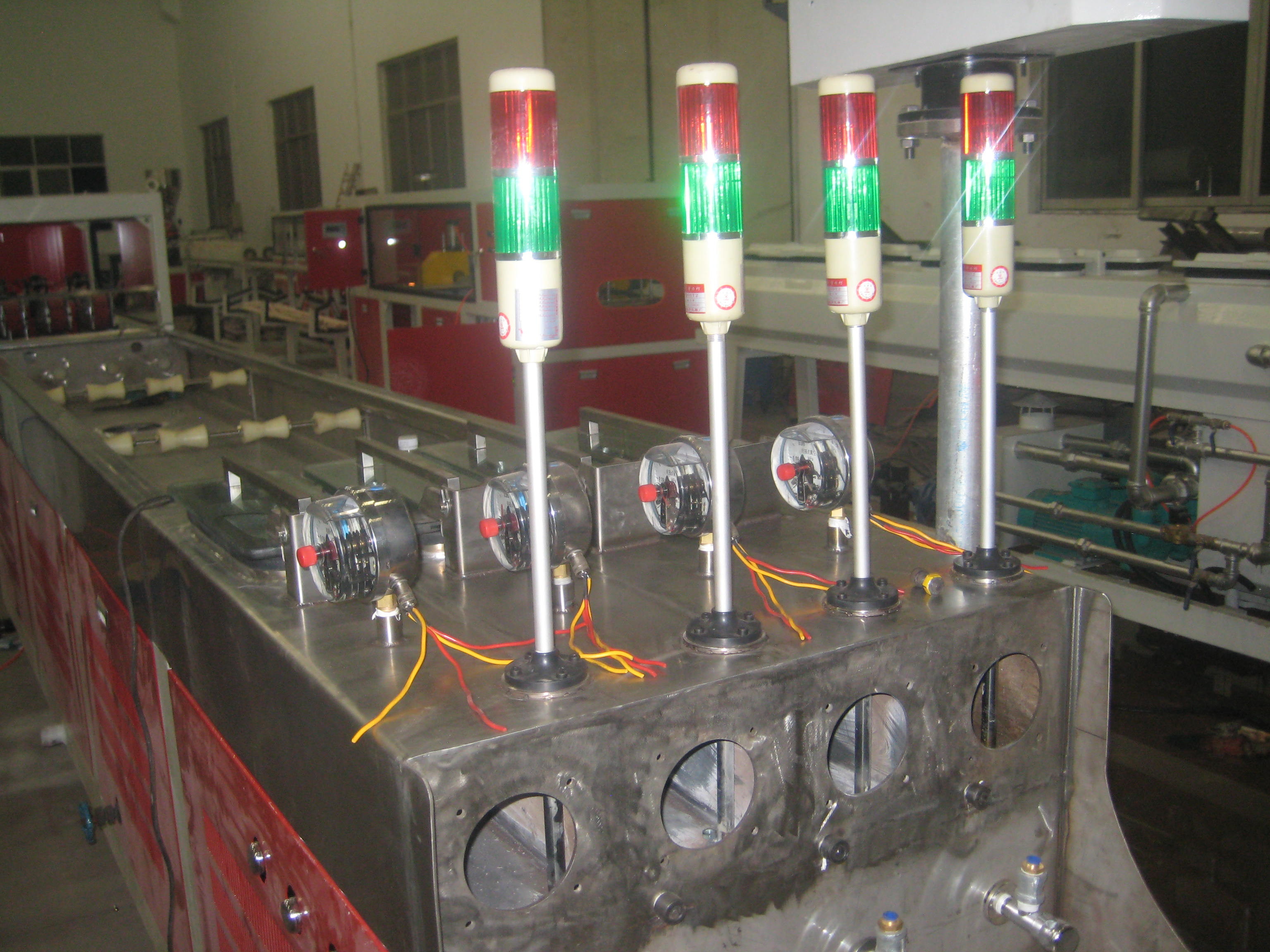 Four Tube PVC Pipe Extrusion Machine , Electrical Conduit Pipe Production Line