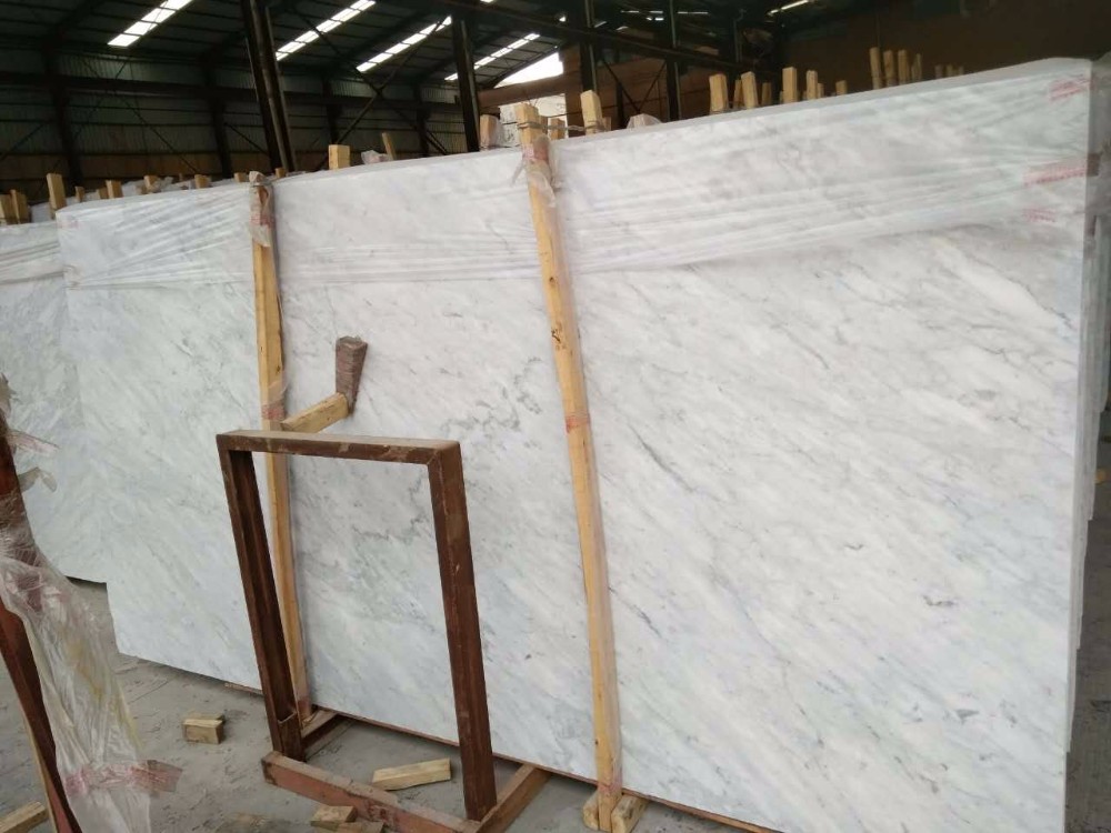 Italian white carrara marble slab