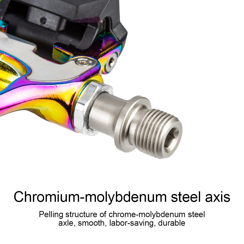 KOOTU Colorful Clipless Pedals Road Bike Pedals SPD Lock Pedals