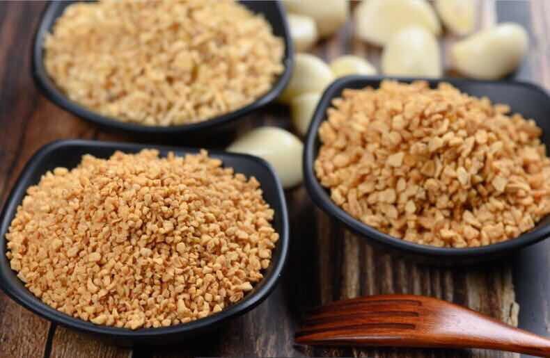 Toasted 5*5mm No Heavy Metals Crispy Fried Garlic