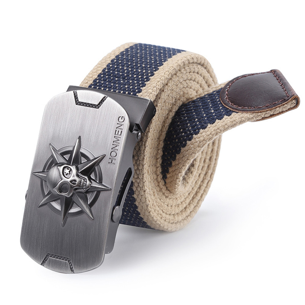 OEM Men Tactical Nylon Belt Hiking Fabric 3.8Cm Zinc Alloy Buckle