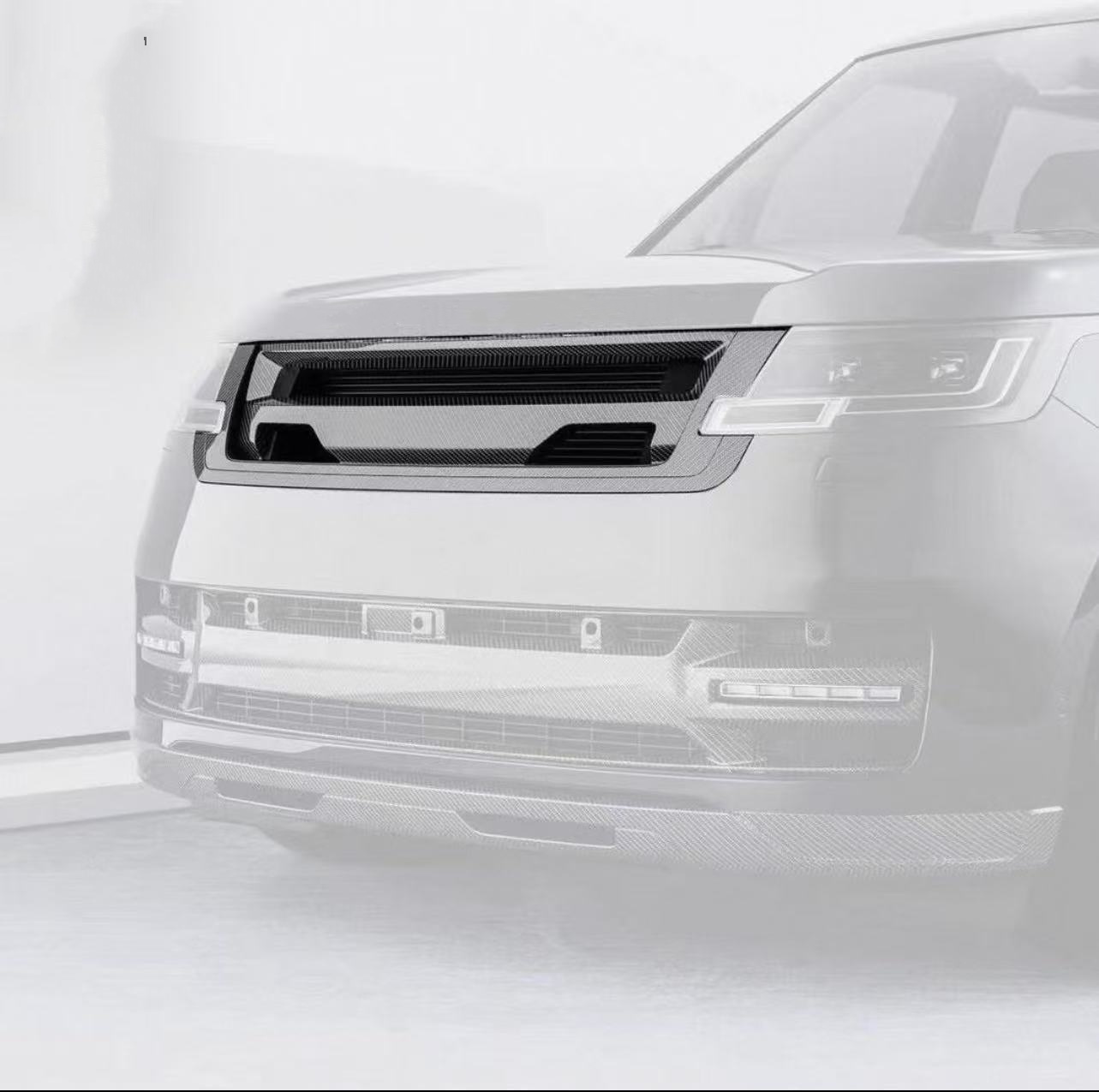 2022 Replace Land Rover Body Kit VS Style Universal Front Bumper Lip Spoiler Diffuser Side Skirt