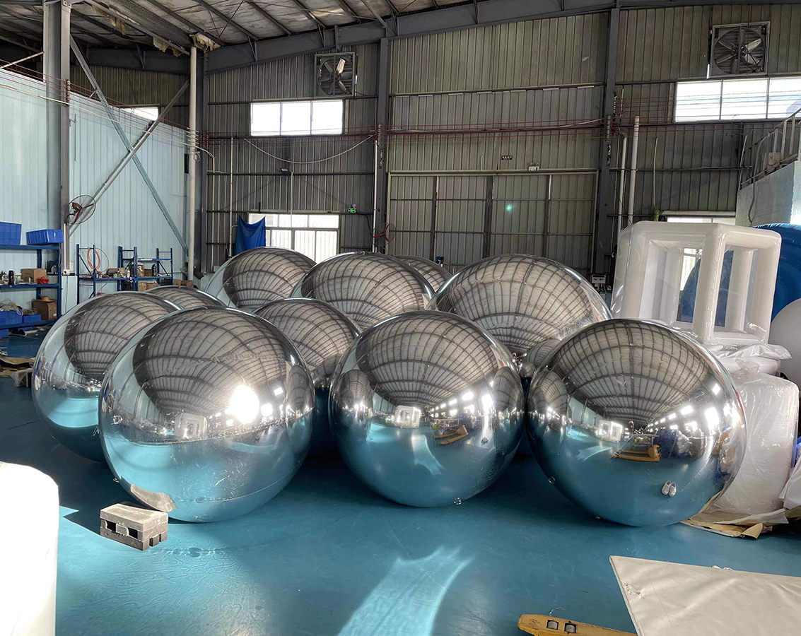 Custom 1.5 m 2 m advertising mirror balloon mirror ball