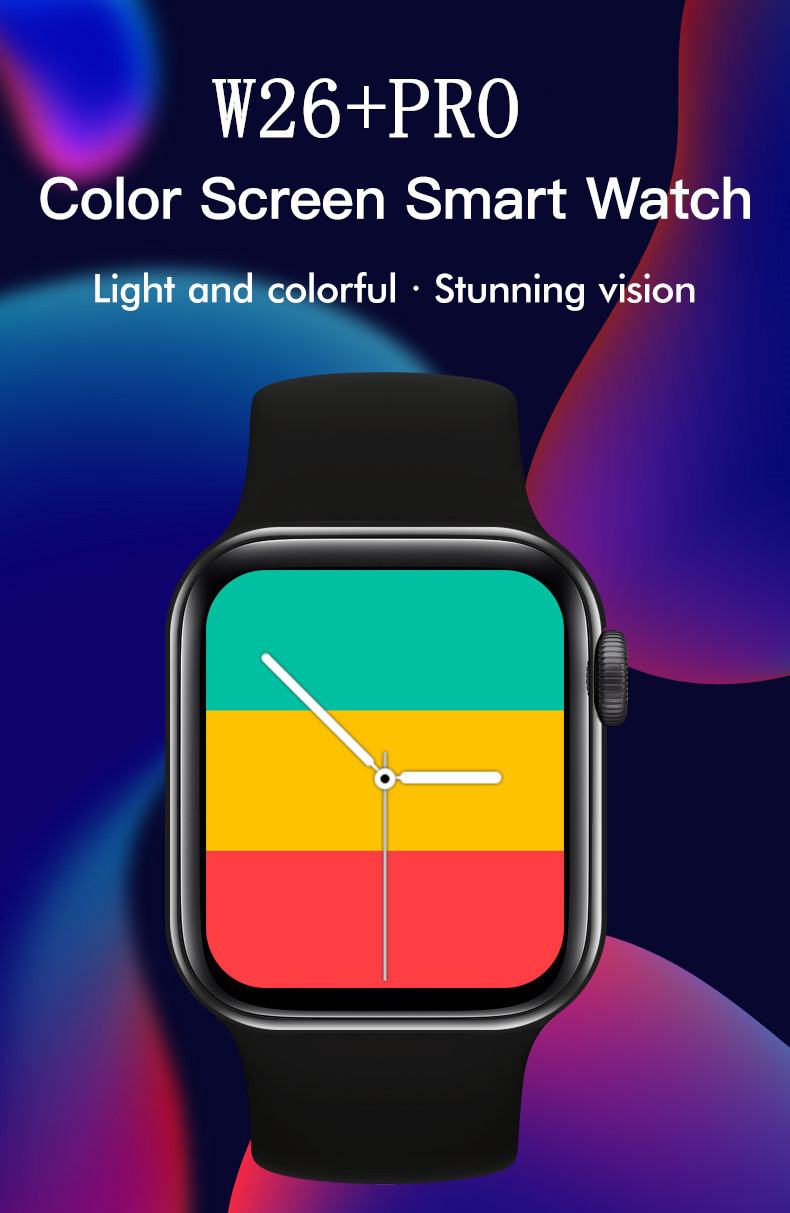 1.75 Inch Mtk Chipset Wallpaper Smartwatch IWO W26+ Pro ECG