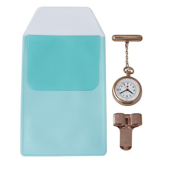 Pendant Nurse Pocket Watch+Penbag+Pen Clips Combination Three-piece Medical