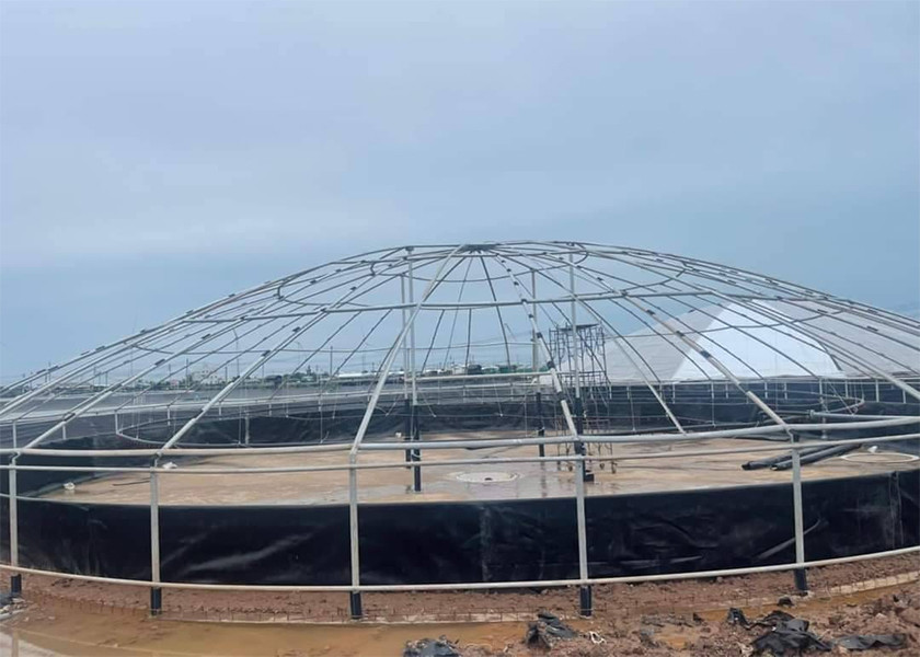 Energy Efficient Aquaponics Ras System Large Scale With Zinc Coated Tanks