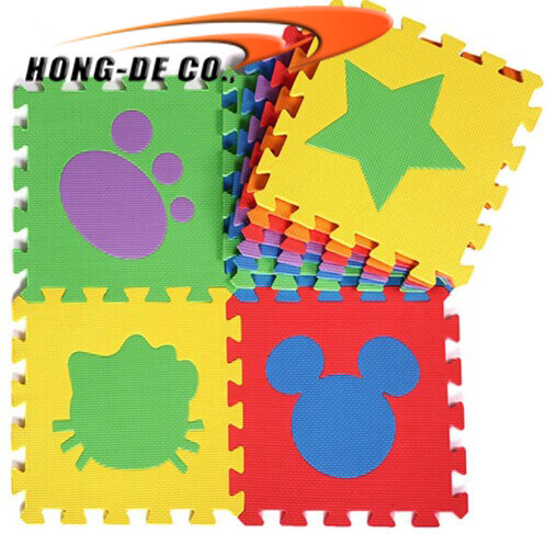BPA Free 33-38degree Shore C 3/8" Puzzle Foam Mat For Pre Schools