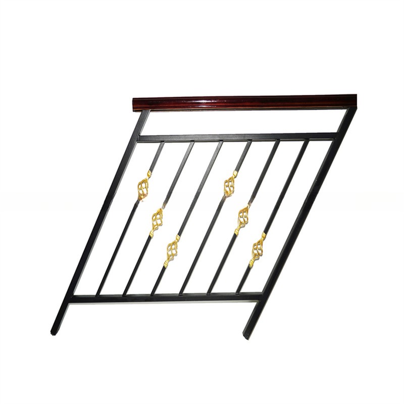 External Prefabricated Handrails Balustrade Courtyard Modern Metal Railing Interior Custom