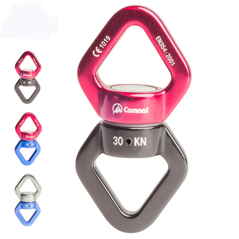 55*108mm Outdoor Rock Climbing Yoga Cardan Wheel Fixed Connector in Red and Blue