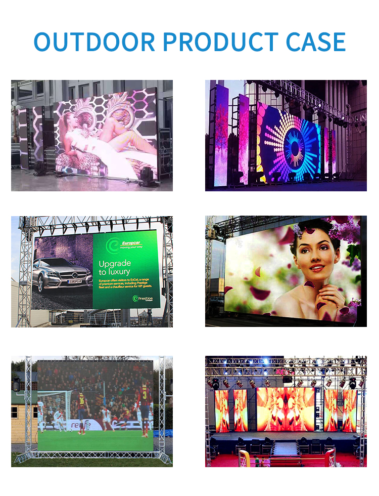 High Refresh Full Color Concert P3.91 P4.81 P2.9 P2.6 Stage Rental LED Display Video Wall Panel Size 500*500mm/500*1000mm