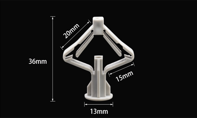 Construction Industry Drywall Wing Anchors , Plastic Screw Anchors For Concrete butterfly wall plug