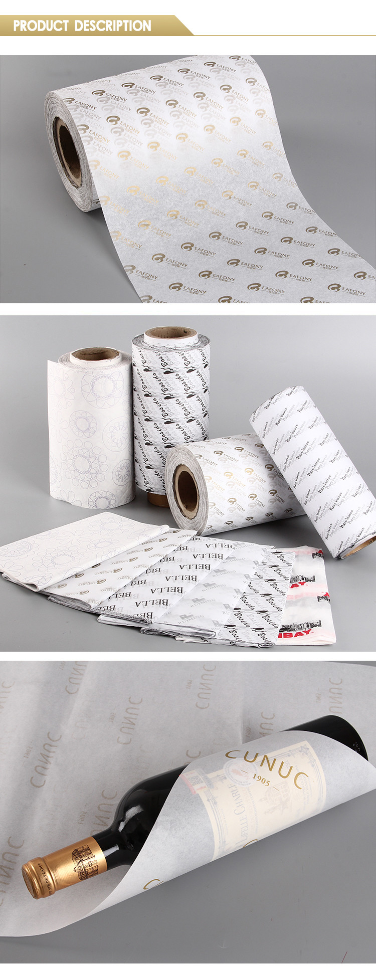 Handmade DIY 15g 22g Personalised Wrapping Paper Flower Gifts