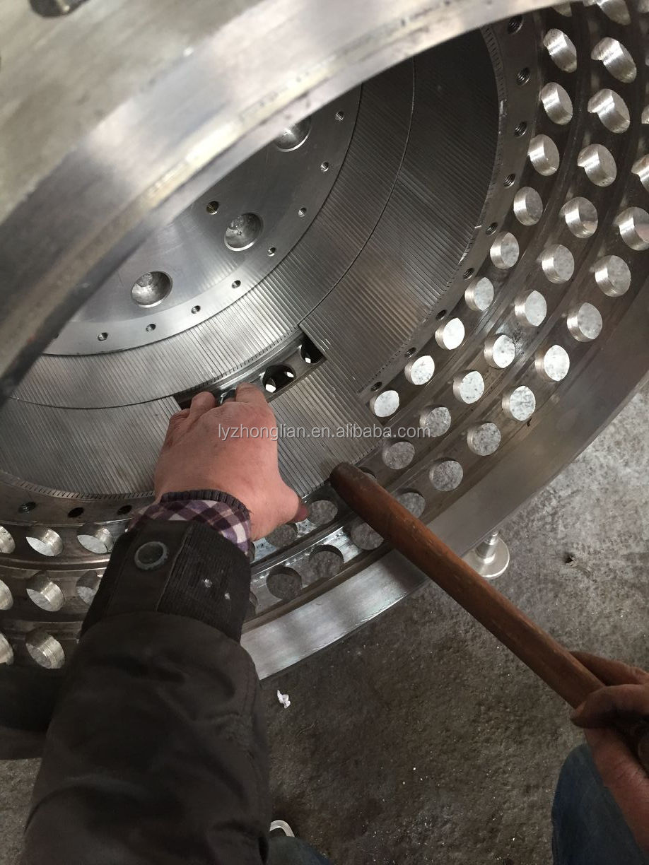 SS316l automatic continuous HR630 stage single phase pusher centrifuge for salt