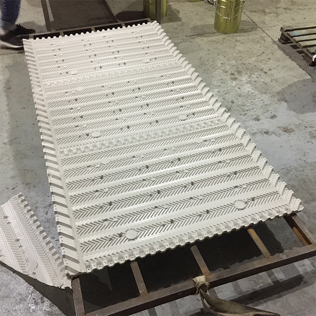 1240-1250mm PVC Material For Cooling Tower Fill Cooling Tower Filler 16mm