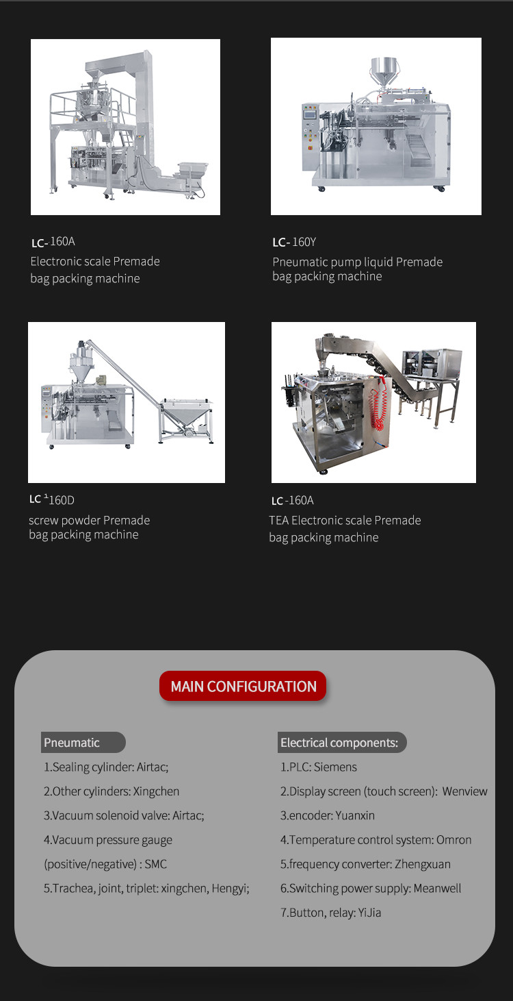 Soda Powder Packaging Machine Stand Up Pouch Doypack Filling Machine CE ISO9001