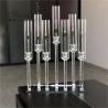 Buy cheap 7 Arms Crystal Taper Candle Holders Event Table Decorations With Glass Tubes from wholesalers
