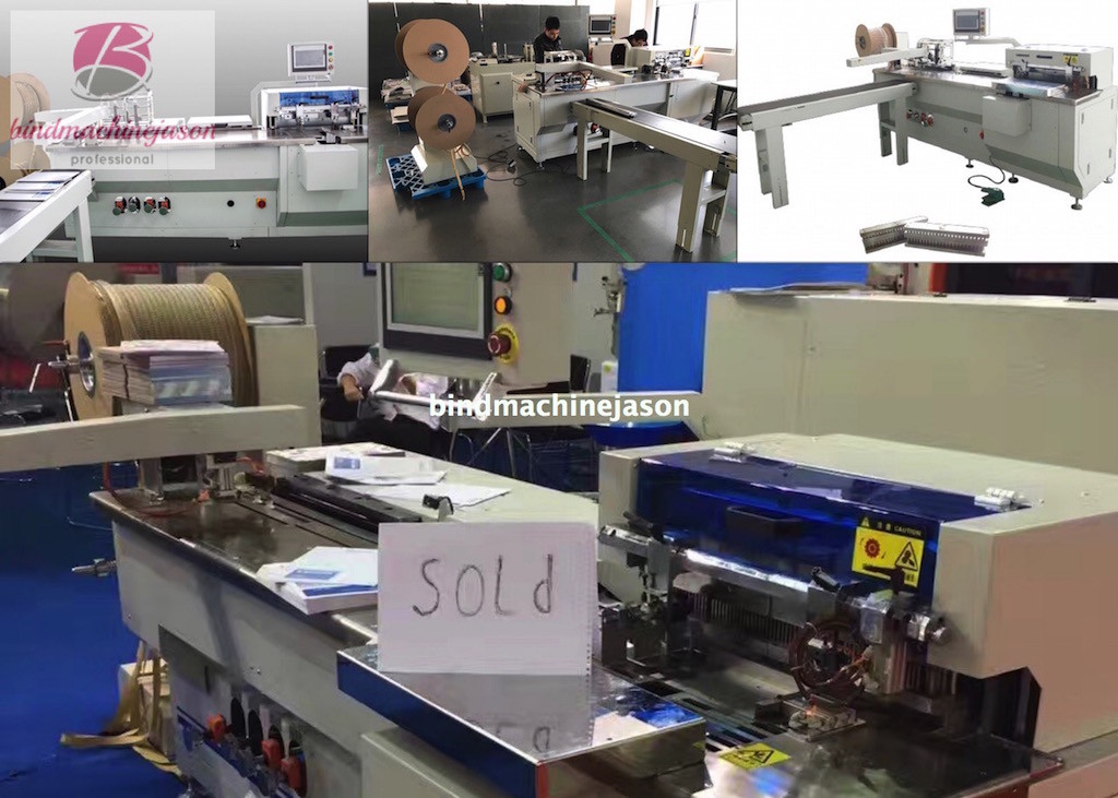 Wire inserting machine inline hole punching function PBW580 for notebook