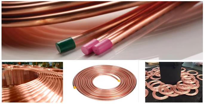 C10100 C11000 ASTM Refrigeration Copper Tube Coil C12200 B280
