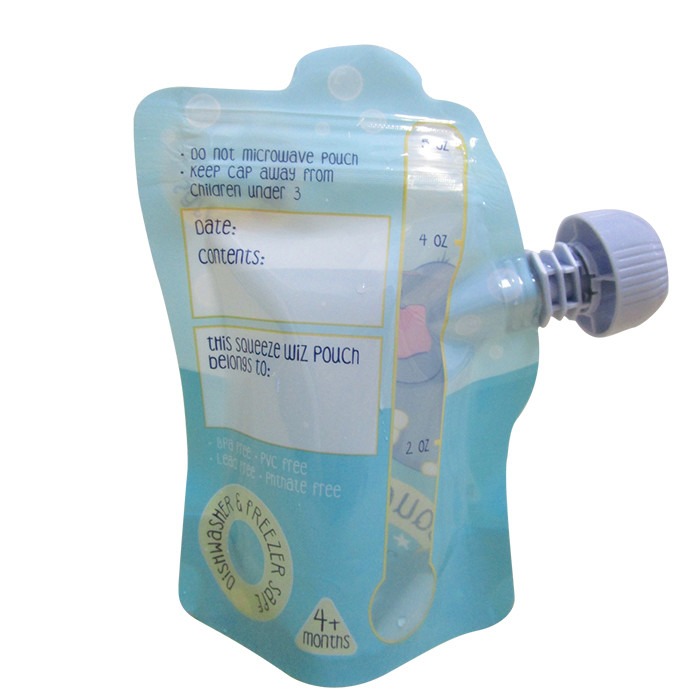 Storage Reusable Spout Pouches Container Sealable Bags for Drink Juice Milk