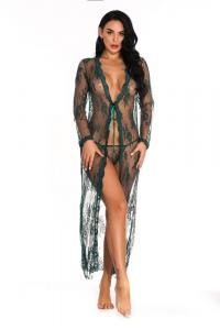 Buy cheap Babydoll See Through Lingerie Gown Long Night  Open Sheer See Thru Sheer Dress product