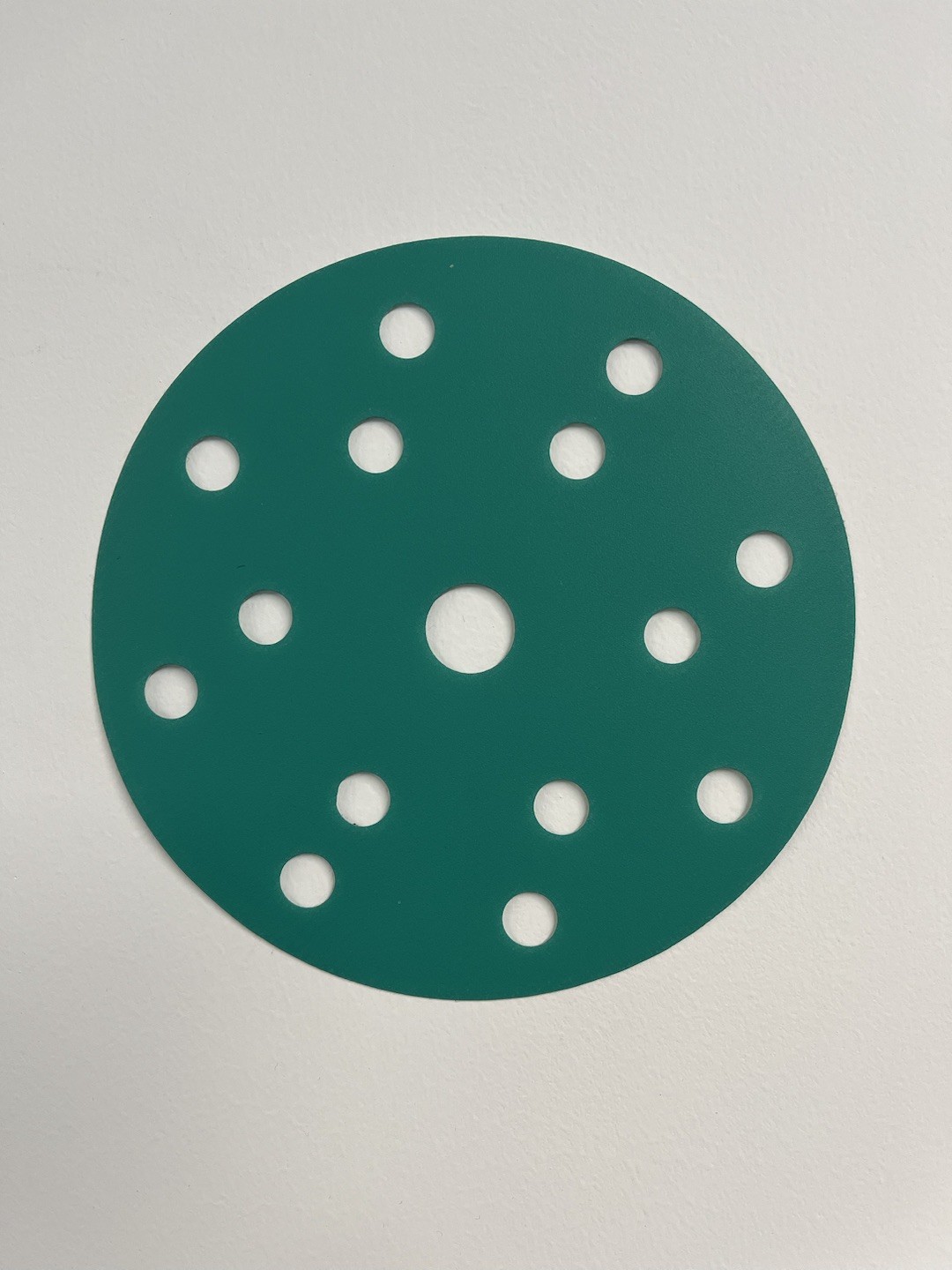 1000 Grit Hook And Loop Sandpaper Green Film Polyetser Sanding Disc